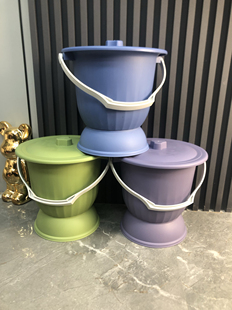 大人家用痰盂孕妇尿桶带盖防臭女卧室老人小便器起夜尿壶尿盆手提