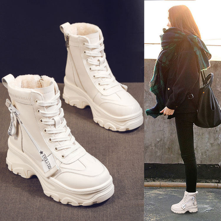 中学生靴子女冬 图片 价格 多少钱 什么值得买