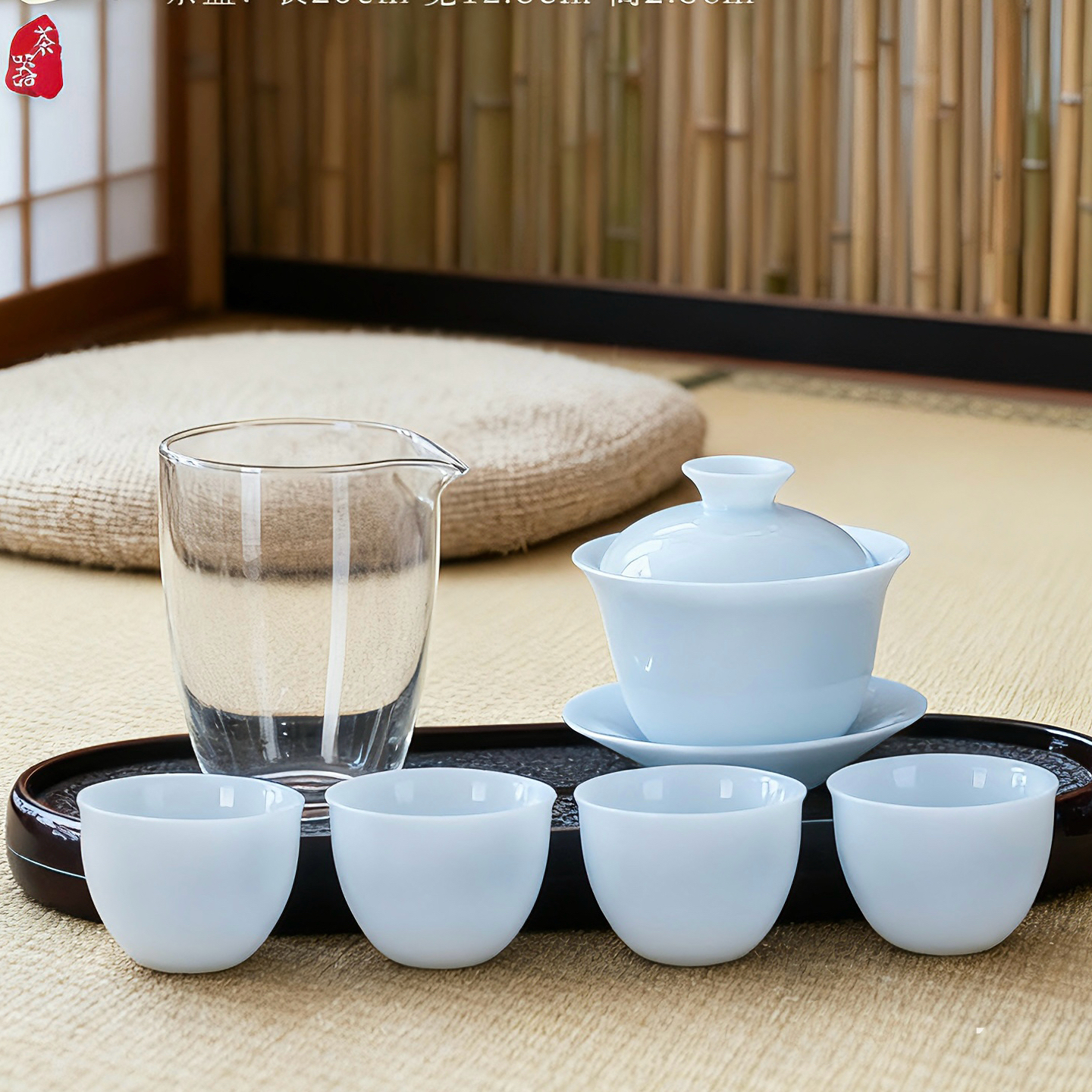 德化璞玉瓷高档旅行茶具快客杯便携式茶具盖碗茶具随手礼定制