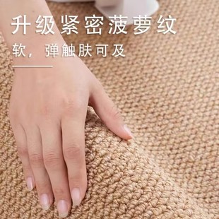 仿剑麻地毯客厅2025新款耐磨免洗侘寂中古风大面积地垫卧室床边毯