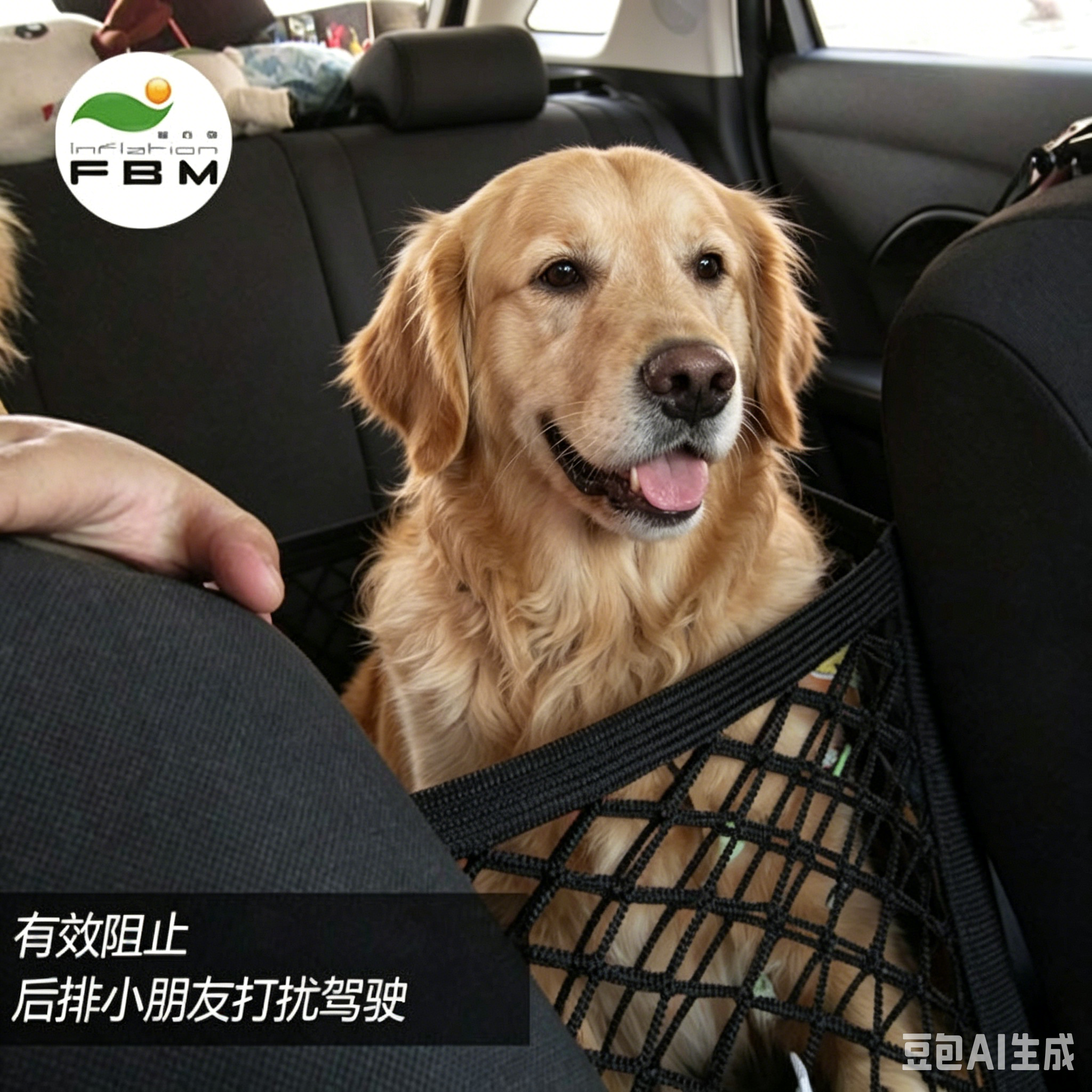 汽车前后排隔离网防儿童打扰安全网兜隔离宠物长途坐车挡娃神器