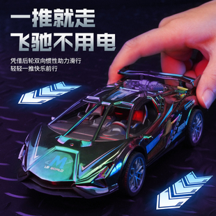 儿童迷你跑车惯性小汽车宝宝玩具1一3岁男孩子5仿真回力赛车模型6