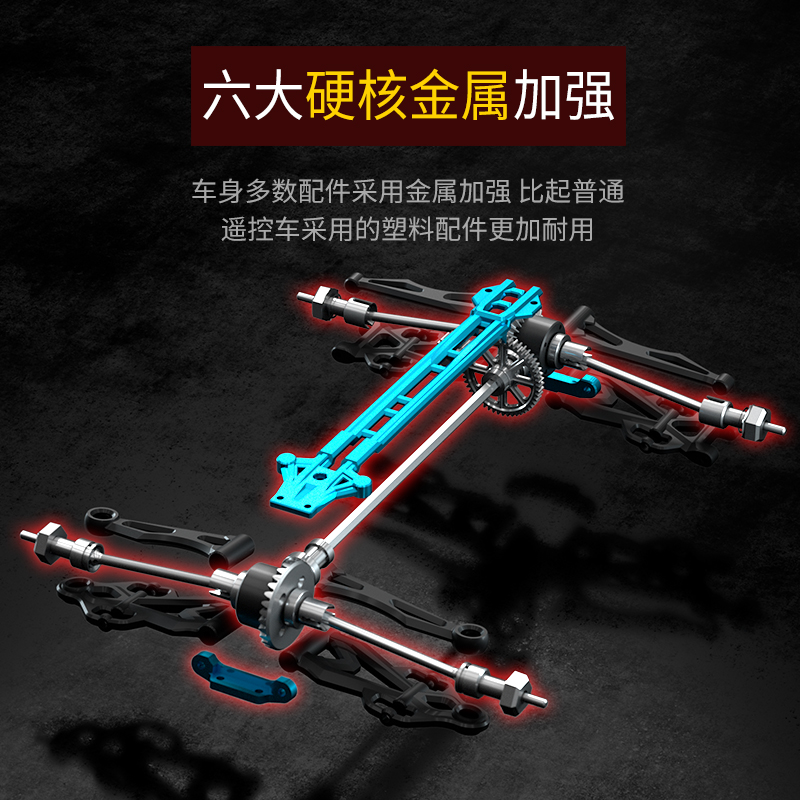 RC专业无刷遥控车玩具成人四驱高速大脚越野赛车攀爬漂移竞速男孩