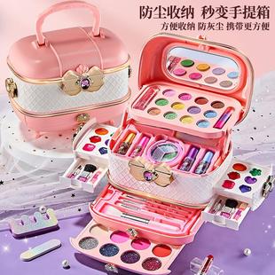 兒童化妝品玩具套裝 小孩指甲油 生日禮物公主彩妝盒正品 無毒女孩
