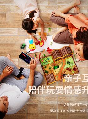 牧场农场套装儿童过家家能长大的植物仿真动物玩具马牛羊狗鸡家禽