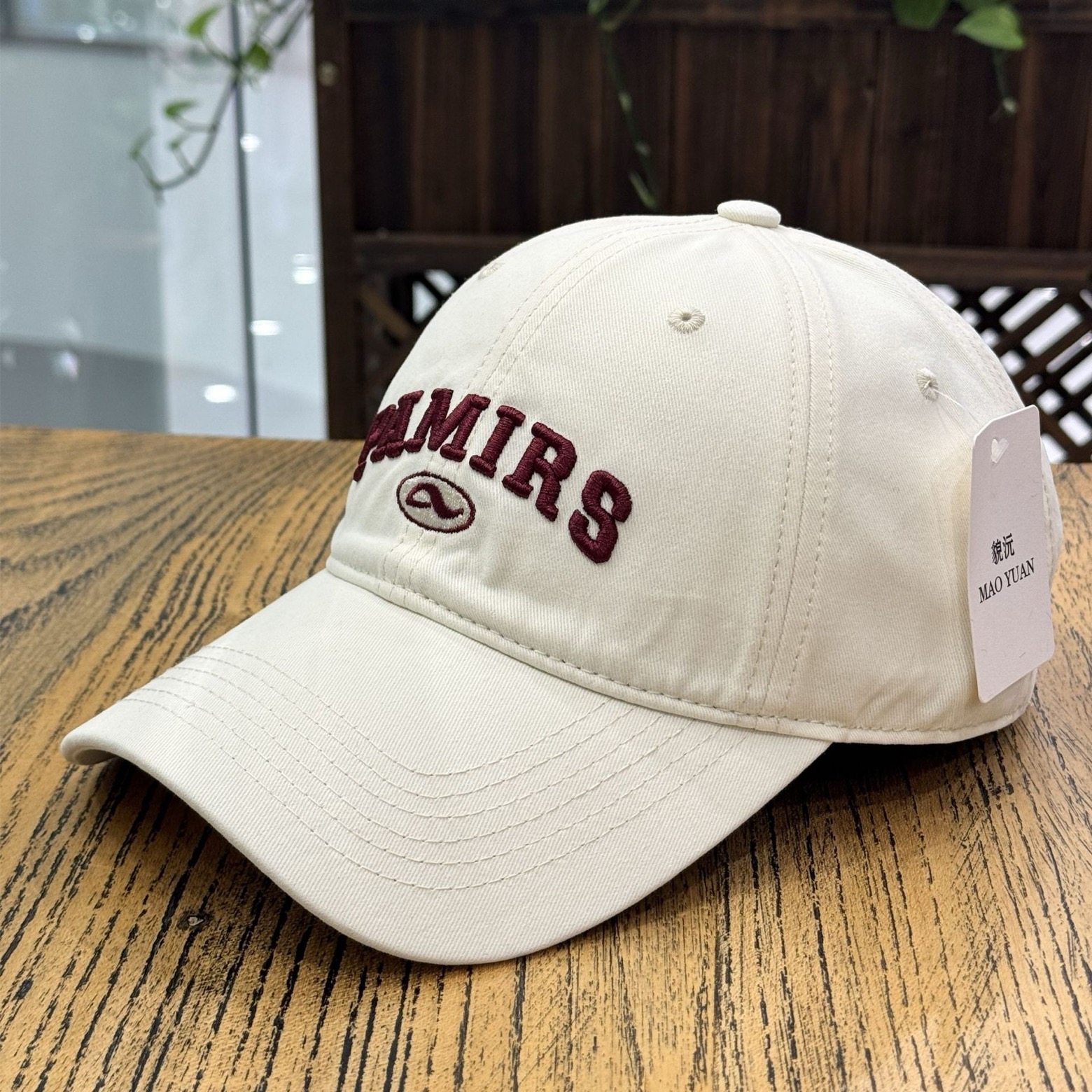 春夏季潮流复古PAMIRS刺绣棒球帽大帽檐休闲百搭遮阳黑色鸭舌帽女