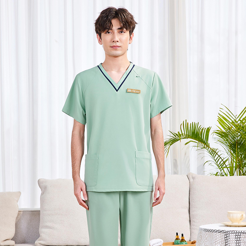 绣LOGO男女同款美容院采耳足疗推拿美容师工作服医美皮肤管理师服