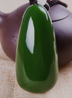 青峰玉业玉器玉新疆和田碧玉手把玩件原石和田碧玉手腰件