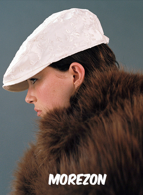 MOREZON【AWESOME NEEDS HUNTING CAP】25AW秋冬浮雕花朵前进帽子
