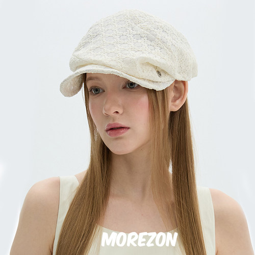 MOREZON【Brown hat Iconic Casquette】25SS休闲几何线条报童帽