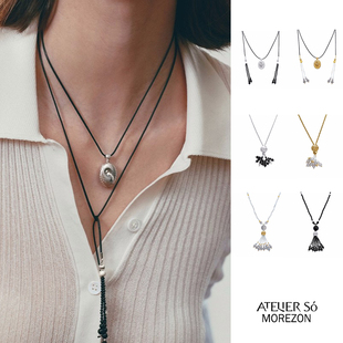 MOREZON【ATELIERSO】25AW新款小众设计师潮人精致克拉烟花项链女
