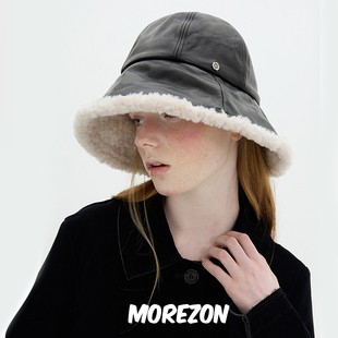 Brown 秋冬潮人时尚 hat Hat 百搭小羊皮渔夫帽子 Saint MOREZON