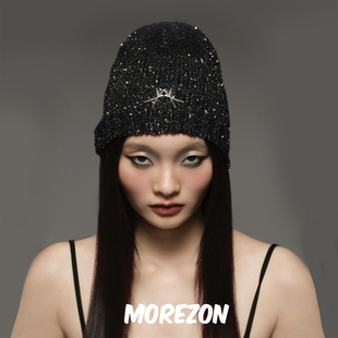 个性 MOREZON 百搭亮片针织毛线帽 潮人时尚 秋冬新款 DEAR ALIEN