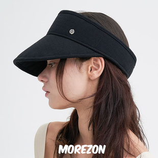 Brown hat Hailey 24春夏简约百搭空顶帽女 MOREZON Sun Visor