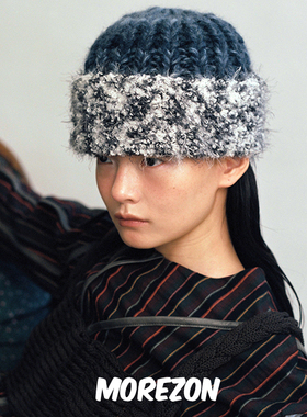 MOREZON【AWESOME NEEDS POPCORN HAT】秋冬手钩爆米花毛线帽子女