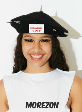 MOREZON【CHARLES JEFFREY LOVERBOY SPIKEY BERET】铆钉贝雷帽子