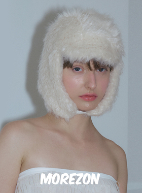 MOREZON【POESIE D'AME FRIZZ EARFLAP HAT】25AW卷毛护耳雷锋帽