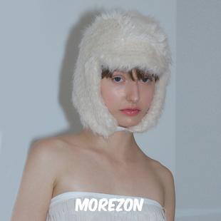 MOREZON【POESIE D'AME FRIZZ EARFLAP HAT】25AW卷毛护耳雷锋帽