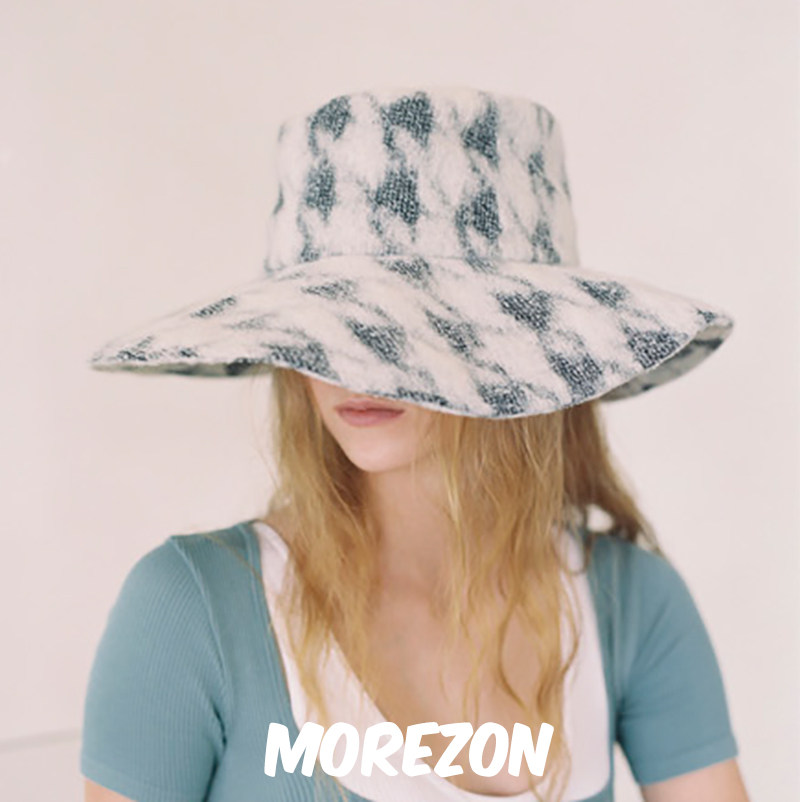 morezon【awesome needs sorting hat】休闲百搭雪花格子渔夫帽子