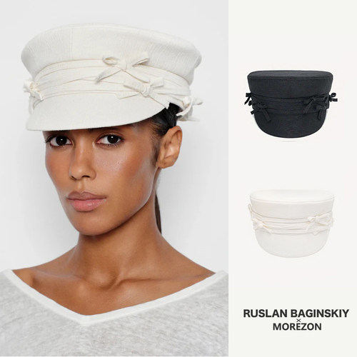RB MOREZON【Ruslan Baginskiy Baker Boy Cap】25SS蝴蝶结报童帽
