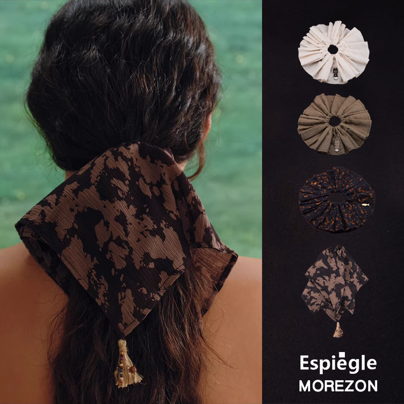 MOREZON【ESPIEGLE三文鱼与白天的眼睛系列】25AW潮人贝壳发圈女,饰品/流行首饰/时尚饰品新,发饰,淘宝优惠券,粉丝福利购,淘宝优惠卷