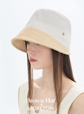 MOREZON【Brown hat Rêve Bonnet Hat】26春夏新款拼接侍女帽女