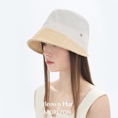 MOREZON【Brown hat Rêve Bonnet Hat】26春夏新款拼接侍女帽女