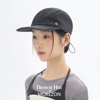 MOREZON【Brown hat Plissé Cap】26春夏新款潮人简约褶皱棒球帽