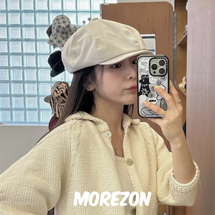 MOREZON NEEDS 韩国春夏田曦薇同款 可爱云朵八角报童帽 AWESOME