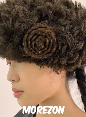 MOREZON【gorrogorra hair accessory】设计师手工编织花朵发夹女