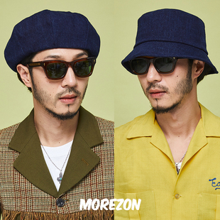 MOREZON【Millionaire BLUE BLUE COTTON 3PACK】百搭牛仔渔夫帽