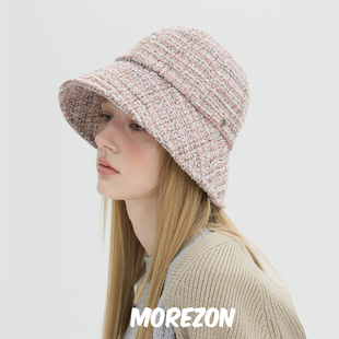 Hat MOREZON Saint hat 25AW秋冬潮人羊毛小香风渔夫帽子 Brown