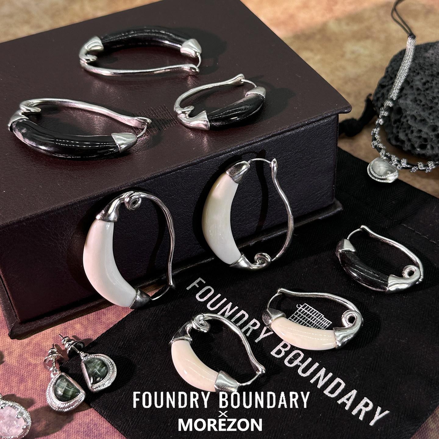 MOREZON【FOUNDRY BOUNDARY】26AW新款潮人时尚个性牛角环绕耳环