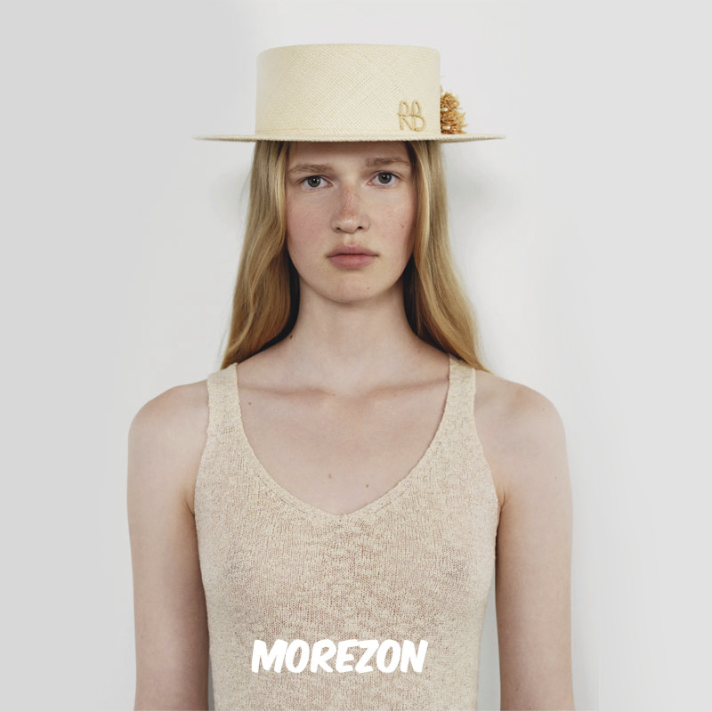 RB MOREZON【Ruslan Baginskiy monogram Boater Hat】字母草帽-封面