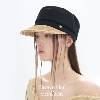 MOREZON【Brown hat London Straw Matroos】26春夏草编平顶帽子