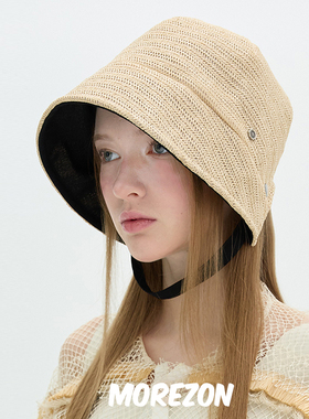 MOREZON赵露思同款【Brown hat Strap Bonnet】25潮人系带侍女帽