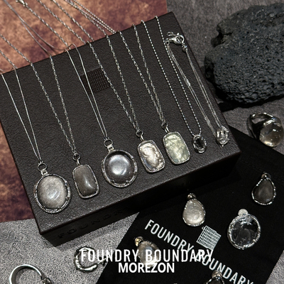 MOREZON【FOUNDRY BOUNDARY】26SS潮人精致百搭几何形冰片项链女