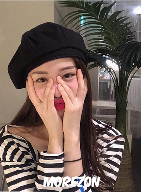 MOREZON【Millionaire octangle beret】毛呢八角贝雷帽男女通用