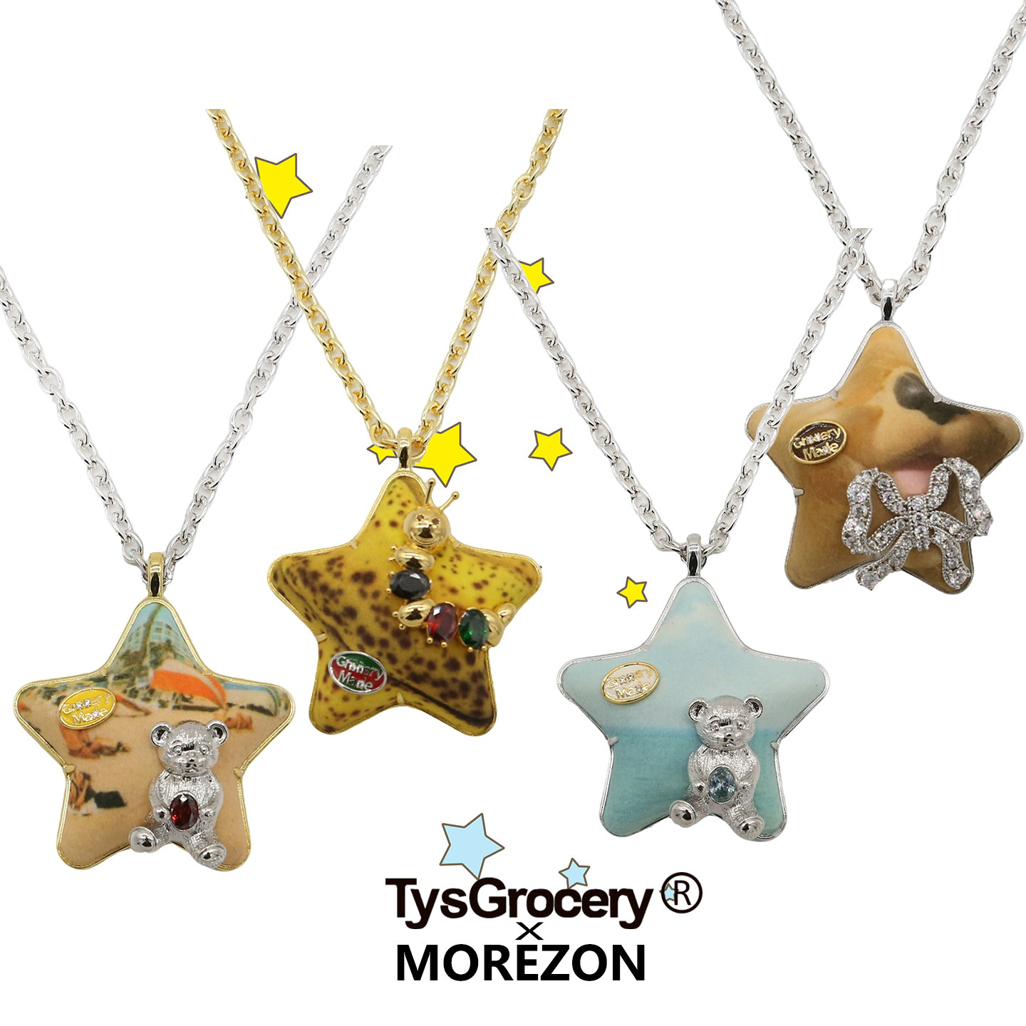 MOREZON【TysGrocery旅行相框系列】26春夏新款潮人五角星项链女