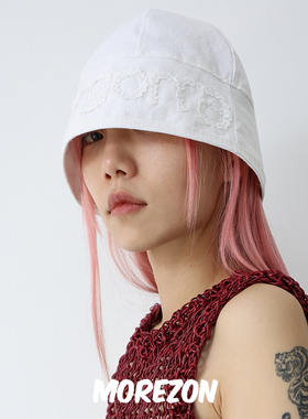 MOREZON【GORROGORRA sailor】设计师春夏小众蕾丝字母渔夫帽子女