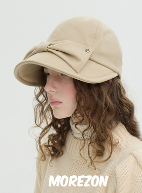 MOREZON【Brown hat Bunny Casquette】秋冬潮人可爱蝴蝶结遮阳帽