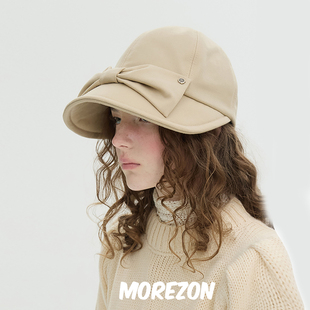 Casquette MOREZON Bunny hat 25AW秋冬可爱蝴蝶结遮阳帽 Brown