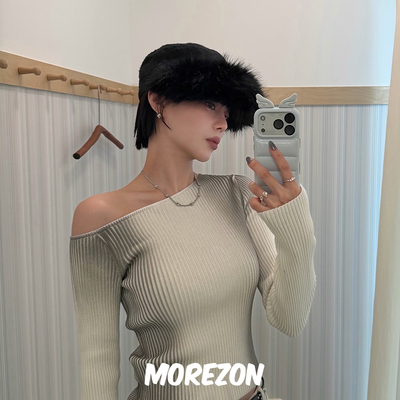 MOREZON【AWESOME NEEDS BELLBOY CAP】25AW新款潮人仿皮草骑士帽