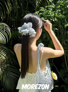 MOREZON【AWESOME NEEDS HANDICRAFT NET SCRUNCHY】25SS网状发圈