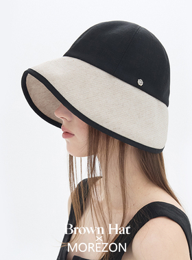 MOREZON【Brown hat Deauville Hat】26春夏新款潮人大檐遮阳帽女