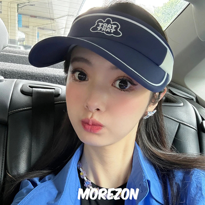 MOREZON【TART TART】24春夏新款潮人休闲百搭字母大檐防晒空顶帽