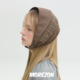 Muff MOREZON 25AW秋冬千鸟格拼接头巾女 Jane Strap Brown hat