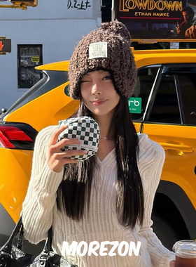 MOREZON【AWESOME NEEDS KNIT EARMUFF HAT】25AW手工护耳针织帽