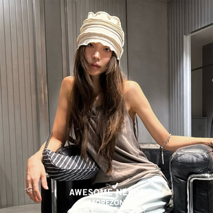 MOREZON【AWESOME NEEDS PATCHWORK HAT】26春夏潮人休闲堆堆帽子