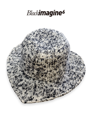 MOREZON【black imagine6】25秋冬新款潮人个性爱心帽檐圆顶礼帽